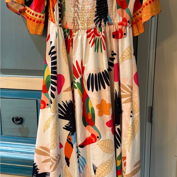 FARM Rio look alike Tropical Print Maxi Dress - Picture 3 of 5